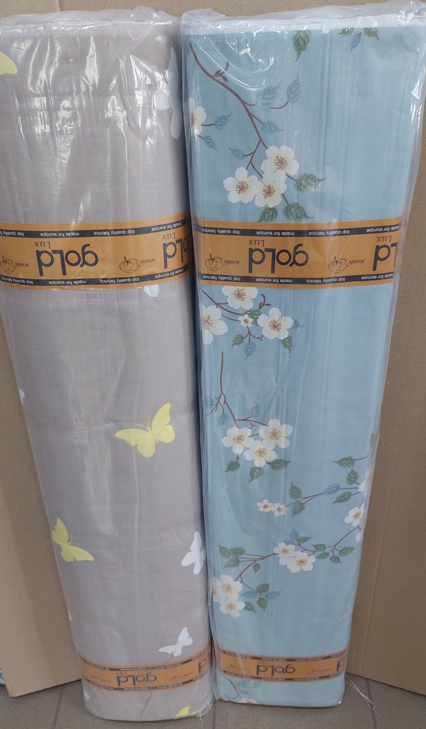 Тканина для постільної білизни Бязь "Gold" Lux GL1902 (A+B) - (50м+50м)