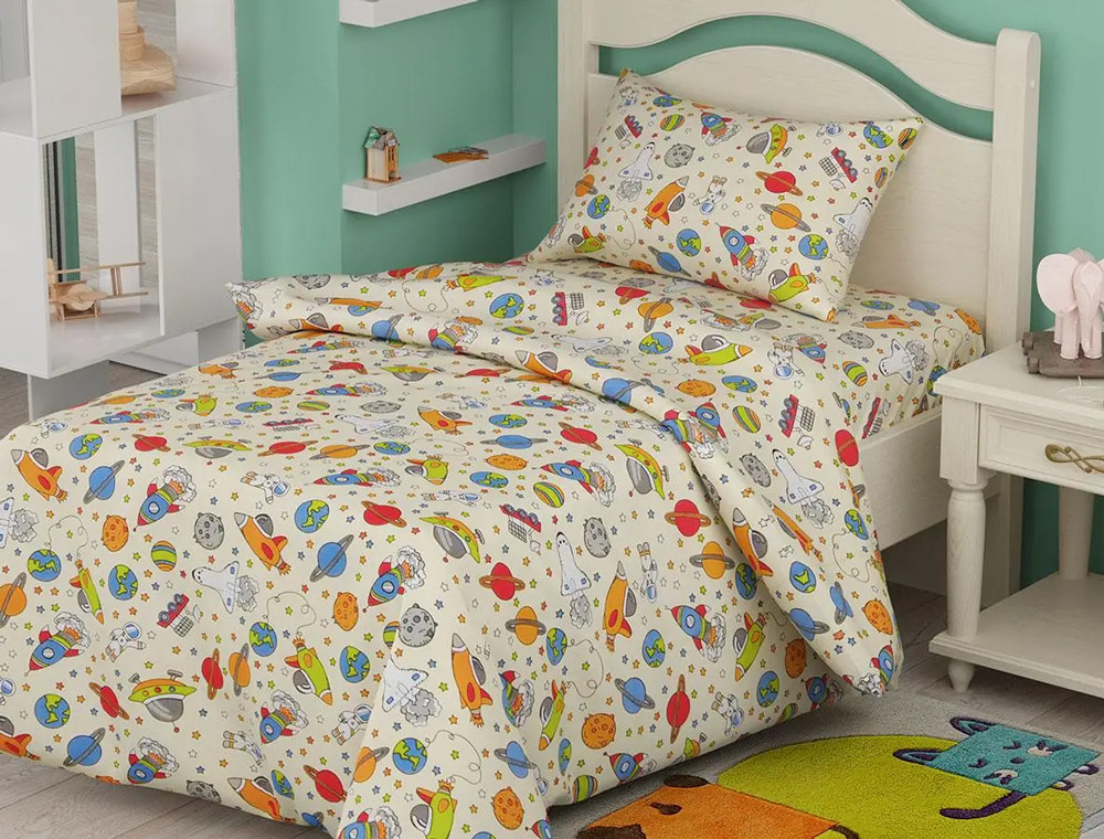 Ткань для постельного белья Бязь "Gold" Lux детская GLB277