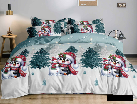 Семейный набор хлопкового постельного белья из Фланели №954690 Черешенка™