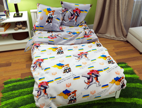 Ткань для постельного белья Бязь "Gold" Lux детская GLB296 (A+B) - (50м+50м)