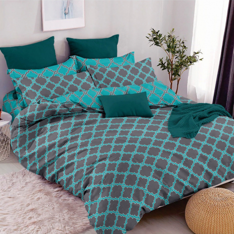 Семейный набор хлопкового постельного белья из Бязи "Gold" №151080AB Черешенка™