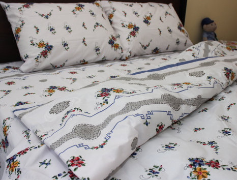 Двоспальний набір постільної білизни 180*220 із Бязі "Gold" №15179 Черешенка™