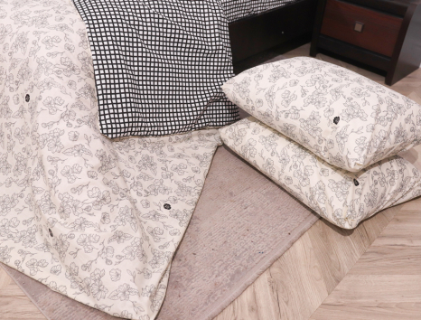 Полуторный набор постельного белья 150*220 из Бязи "Gold" №153114АВ Черешенка™