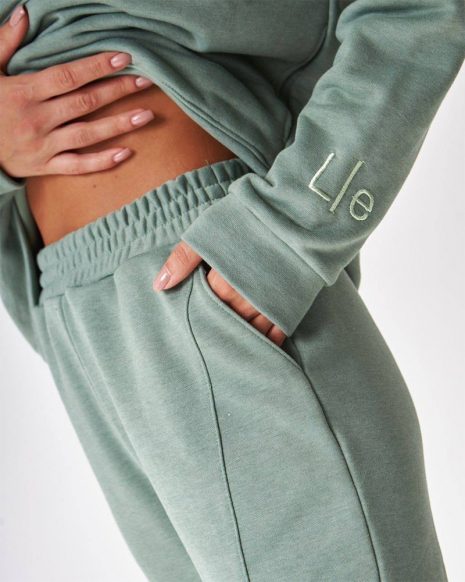 Жіночий спортивний костюм з капюшоном (Розмір S) фісташка №20222159