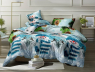 Семейный набор хлопкового постельного белья из Сатина №3117 Черешенка™