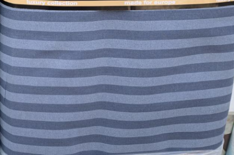 Ткань для постельного белья Бязь "Gold" Lux в полоску GLS0905-stone (50м)