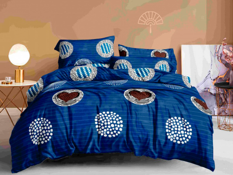 Двоспальний набір постільної білизни 180*220 із полікотону №201001 Черешенька™