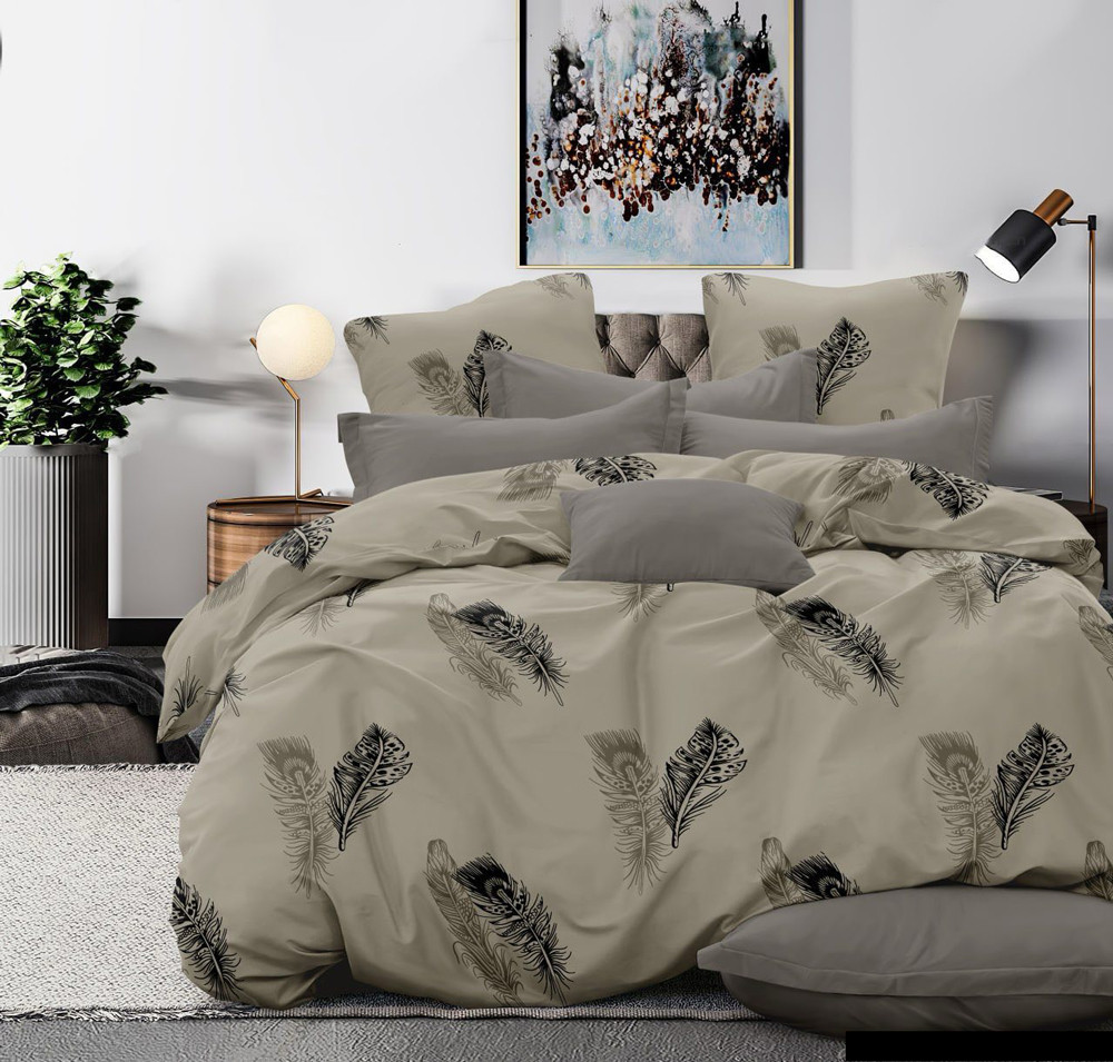 Тканина для постільної білизни Бязь "Gold" Lux GL15650brown