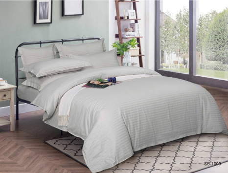 Ткань для постельного белья Страйп-сатин ST1009 (50м)