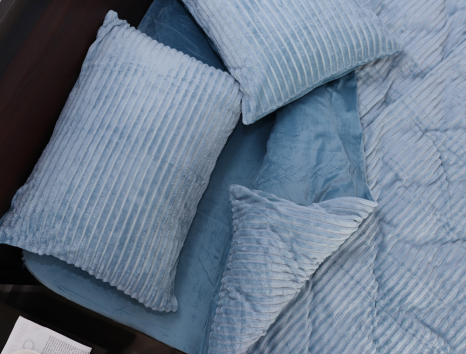 Полуторный набор постельного белья 160*200 из Плюш Велюра №700-03 Черешенка™