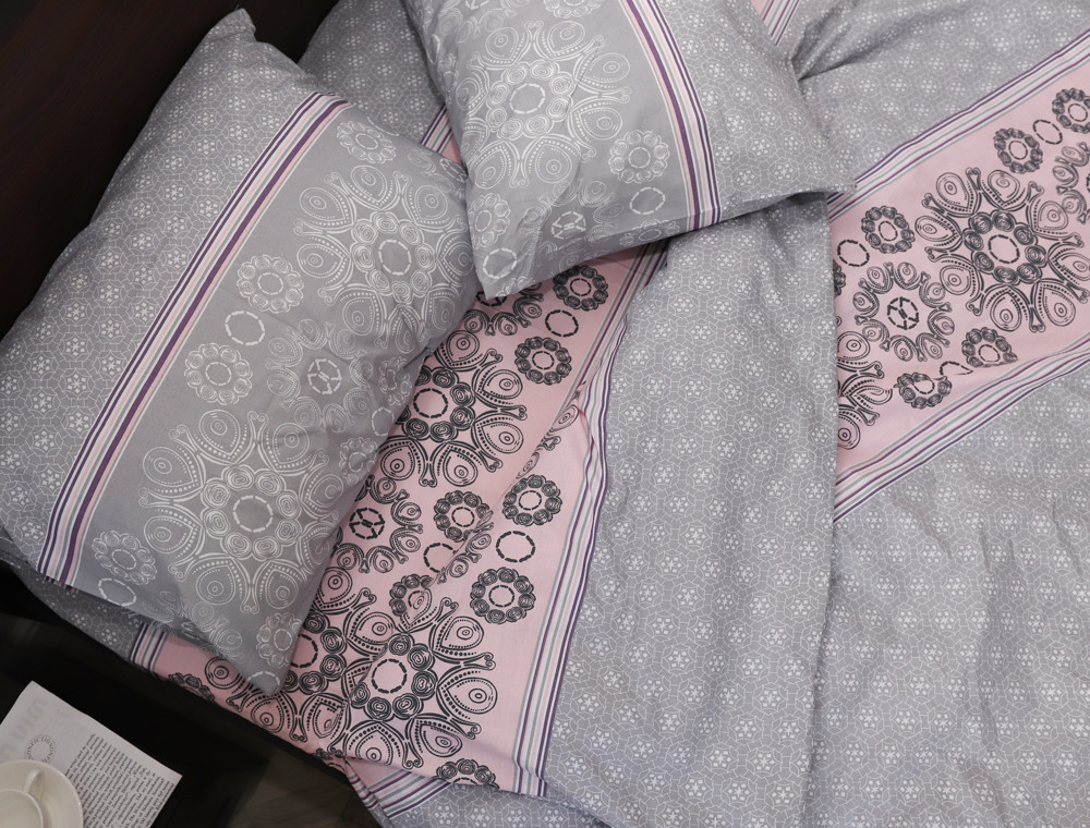 Двоспальний набір постільної білизни 180*220 із Бязі "Gold" №15506 Черешенка™