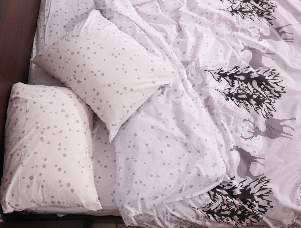 Семейный набор хлопкового постельного белья из Бязи "Gold" №157973grey Черешенка™