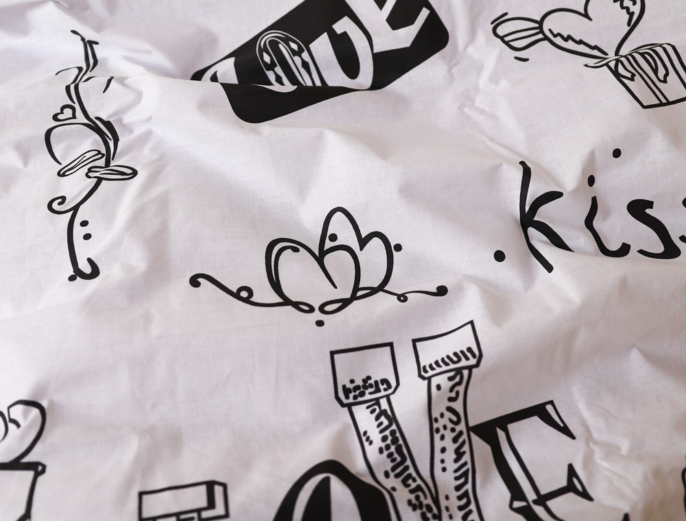 Двоспальний набір постільної білизни 180*220 із Бязі "Gold" №151431AB Черешенка™