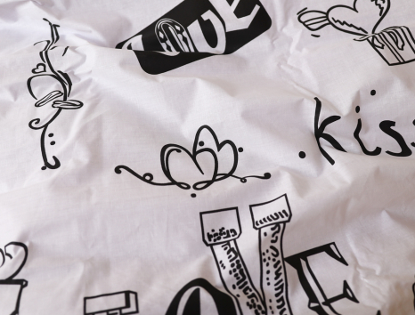 Двоспальний набір постільної білизни 180*220 із Бязі "Gold" №151431AB Черешенка™