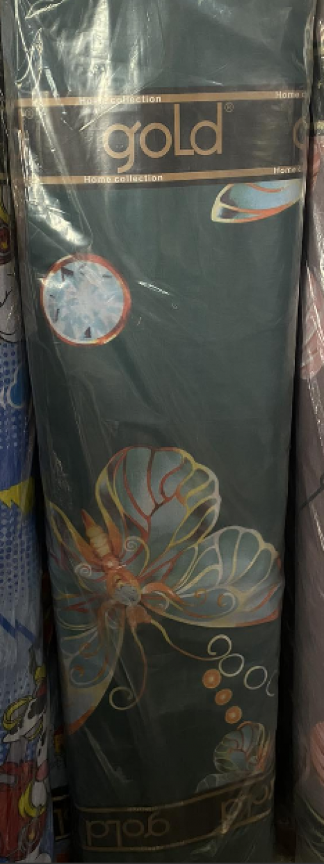 Ткань для постельного белья Бязь "Gold" Lux GL3696green