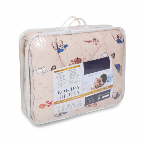 Дитяча ковдра бязь/холлофайбер №3008