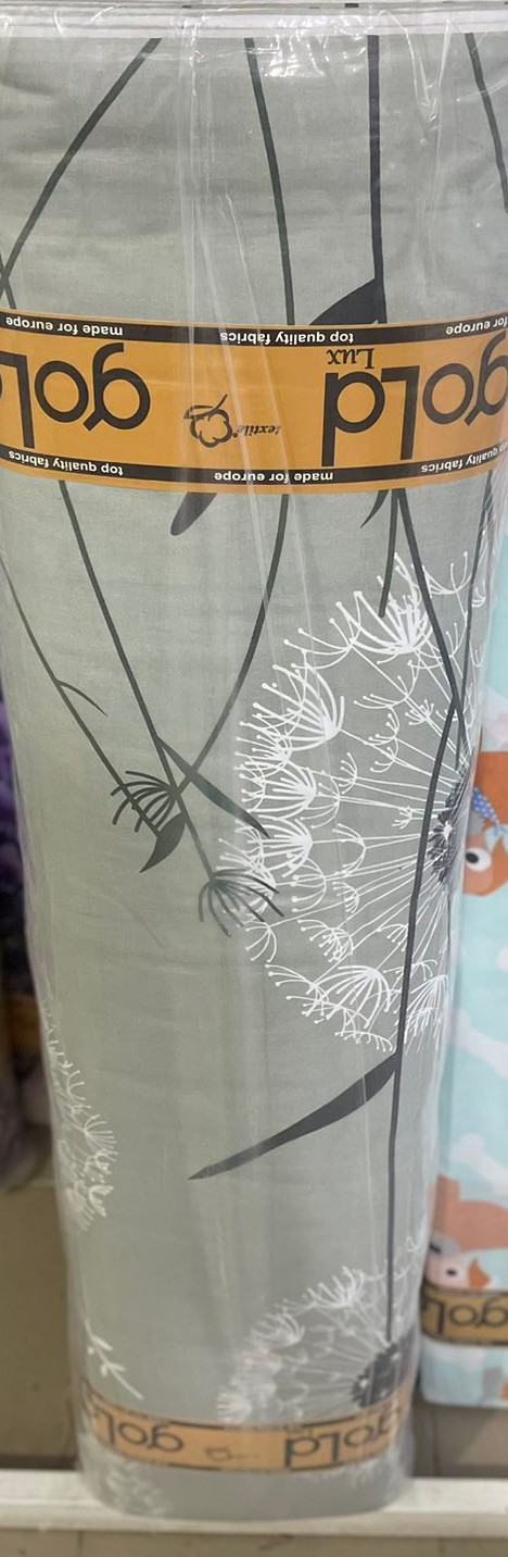 Ткань для постельного белья Бязь "Gold" Lux GL11080grey (50м) 