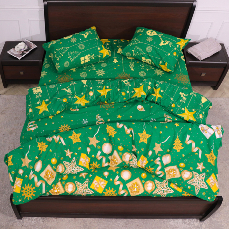 Євро-максі набір постільної білизни 200*220 із Бязі "Gold" №151806 Черешенька™