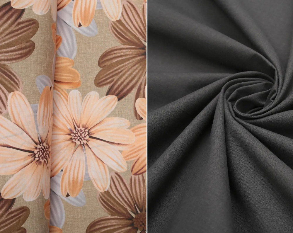 Ткань для постельного белья Бязь "Gold" Lux GL4846 (A+B) - (50м+50м)