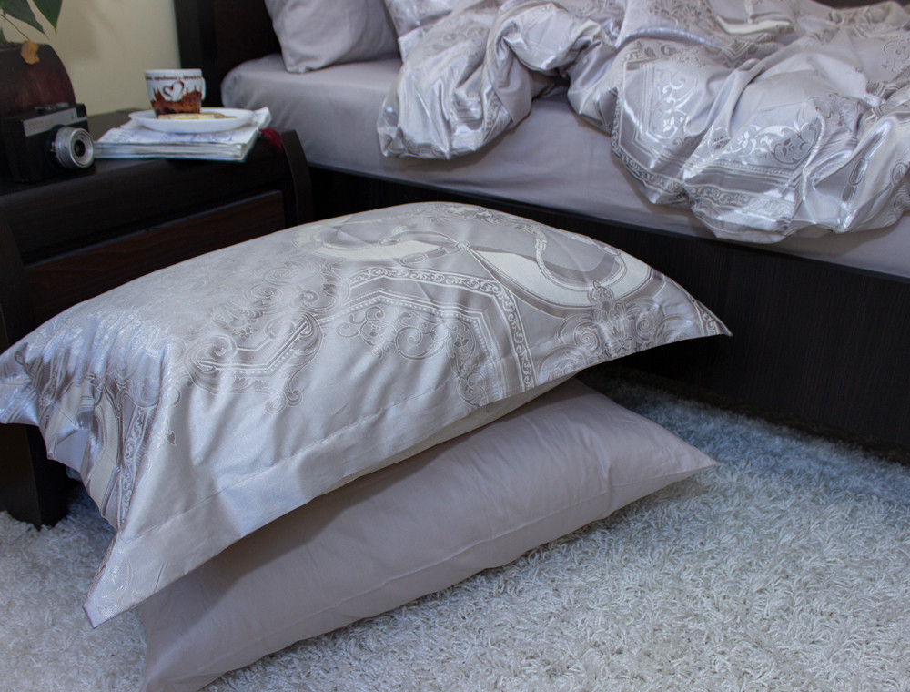 Євро-максі набір постільної білизни 200*220 із Жакарду №017AB KRISPOL™