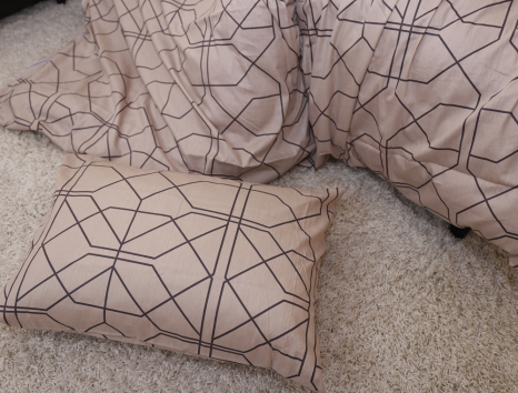 Двоспальний набір постільної білизни 180*220 із Сатину №062AB Черешенка™