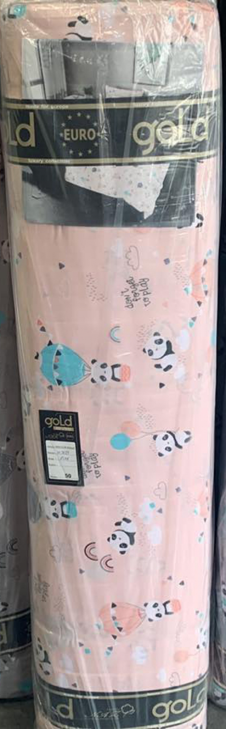 Ткань для постельного белья Бязь "Gold" Lux детская GLB7639pink