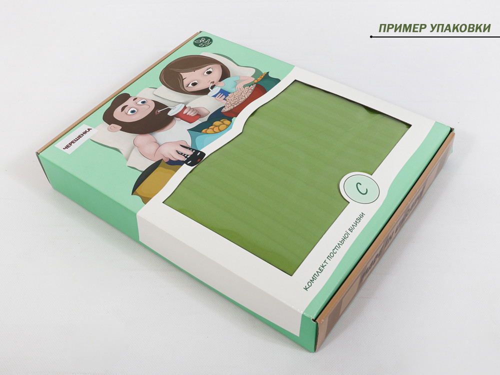 Сімейний набір постільної білизни зі Страйп Сатину №50999 Черешенка™