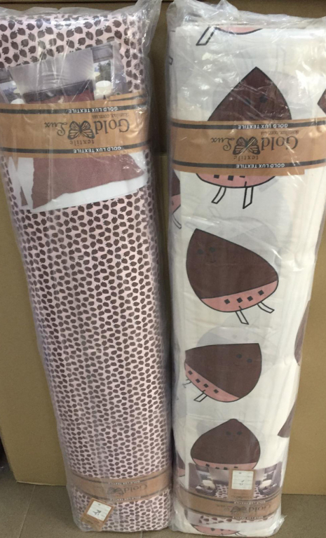 Ткань для постельного белья Бязь "Gold" Lux "Сумасшедшие лесные орехи" GL1642 (A+B) - (50м+50м)