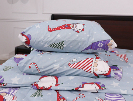 Полуторний набір постільної білизни 150*220 із Бязі "Gold" №151020 Черешенька™