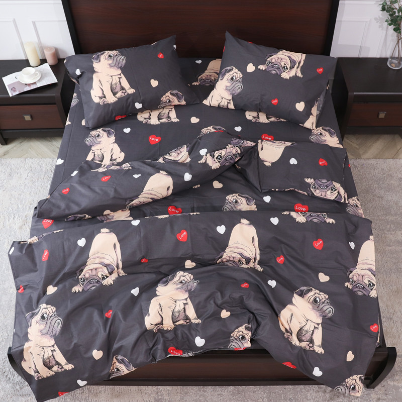 Двуспальный набор постельного белья 180*220 из Бязи "Gold" №153396 Черешенка™