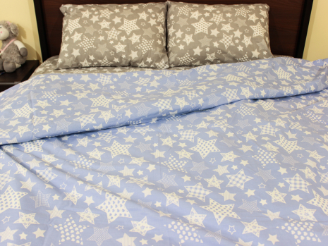 Сімейний набір постільної білизни із Бязі "Gold" №157233AB Черешенка™