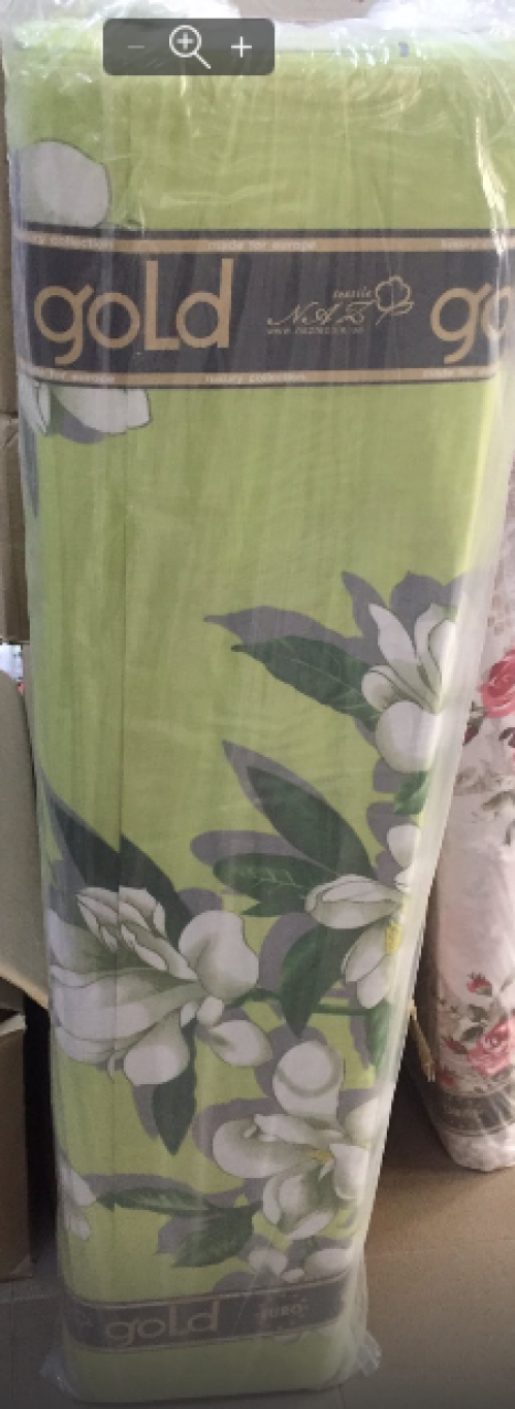 Тканина для постільної білизни Бязь "Gold" Lux GL6912green