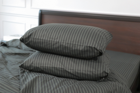 Євро-максі набір смугастої постільної білизни 200*220 із Бязі "Gold" №156610 Черешенька™