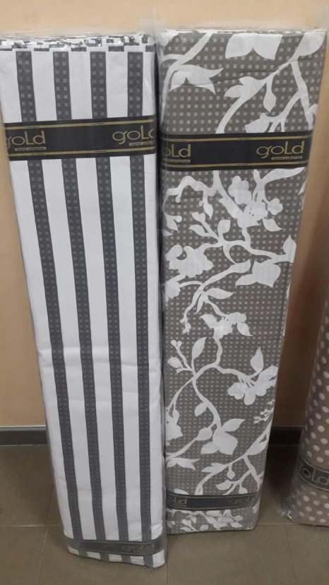 Ткань для постельного белья Бязь "Gold" Lux "Цветочный тандем" GL1469 (A+B) - (50м+50м)