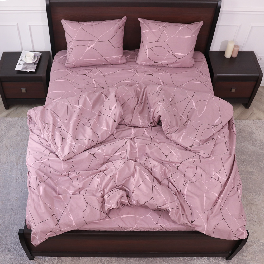 Двуспальный набор постельного белья 180*220 из Бязи "Gold" №151552 Черешенка™