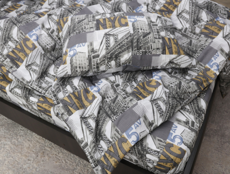 Двоспальний набір постільної білизни 180*220 із Бязі "Gold" №155029 Черешенка™