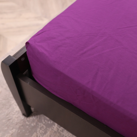 Простирадло на резинці (160*200*25) фіолетова №665511
