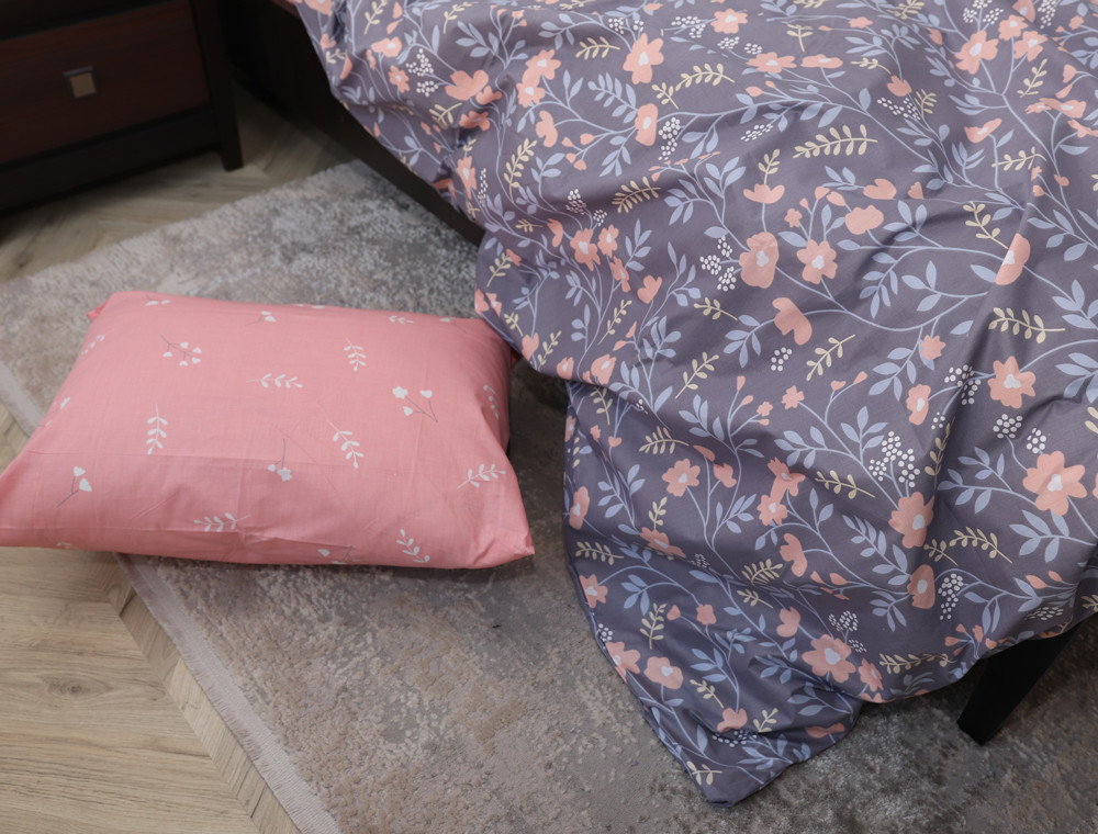 Двоспальний набір постільної білизни 180*220 із Бязі "Gold" №15587AB Черешенка™