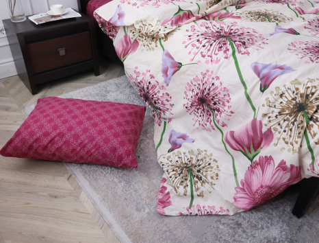 Двоспальний набір постільної білизни 180*220 із Бязі "Gold" №157903AB Черешенка™