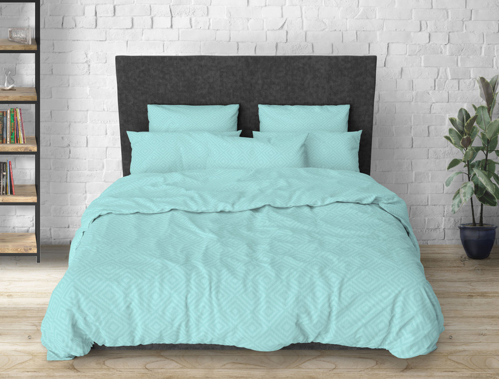 Полуторный набор однотонного постельного белья 150*220 из Бязи "Gold" №15125 Черешенка™