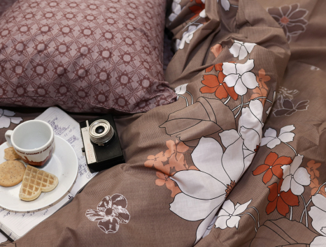 Полуторный набор постельного белья 150*220 из Бязи "Gold" №154110AB Черешенка™