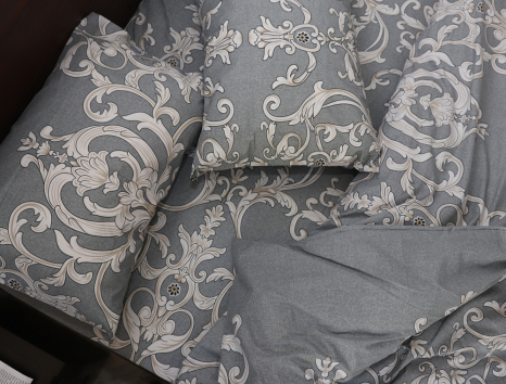 Полуторний набір постільної білизни 150*220 із Бязі "Gold" №158015 Черешенка™