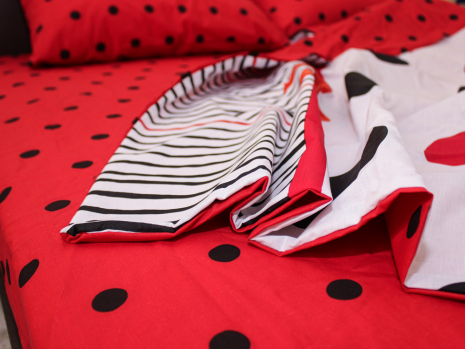 Сімейний набір постільної білизни із Бязі "Gold" №157512AB Черешенка™