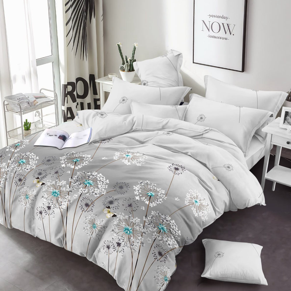 Тканина для постільної білизни Бязь "Gold" Lux GL3531grey-gold