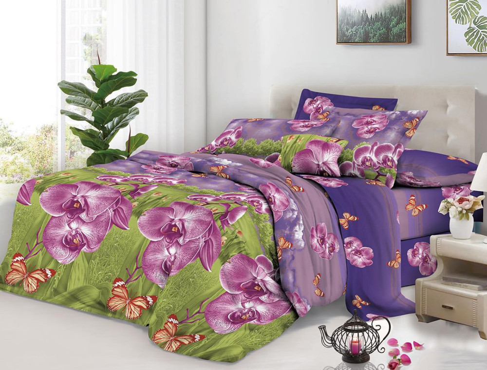 Полуторный набор постельного белья 150*220 из поликотона №2022401 Черешенка™