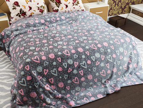 Двоспальний флісовий плед №33475