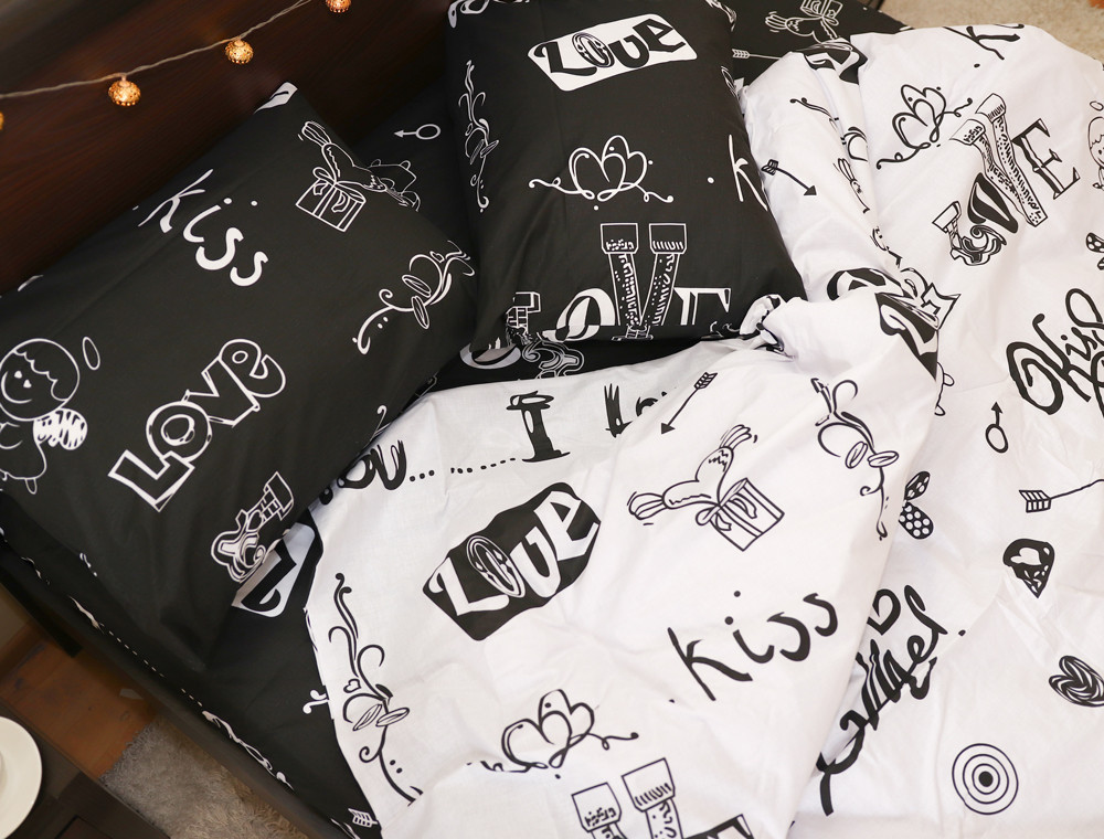 Полуторний набір постільної білизни 150*220 із Бязі "Gold" №151431AB Черешенка™