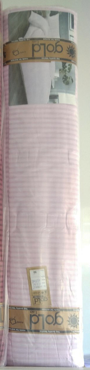 Тканина для постільної білизни Бязь "Gold" Lux однотонна GLST-PINK (50м)