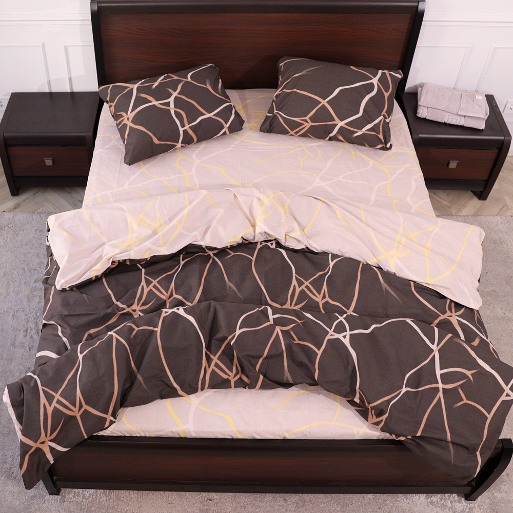 Євро-максі набір постільної білизни 200*220 із Бязі "Gold" №159116AB Черешенка™