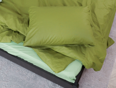 Двоспальний набір однотонної постільної білизни 180*220 із Бязі "Gold" №150538AB Черешенька™